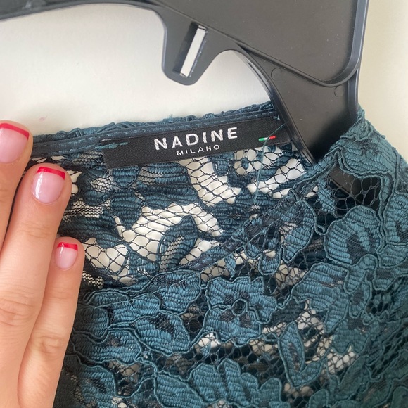 NADINE MILANO SHORT SLEEVE LACE DRESS - Picture 5 of 7